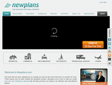 Tablet Screenshot of newplans.com